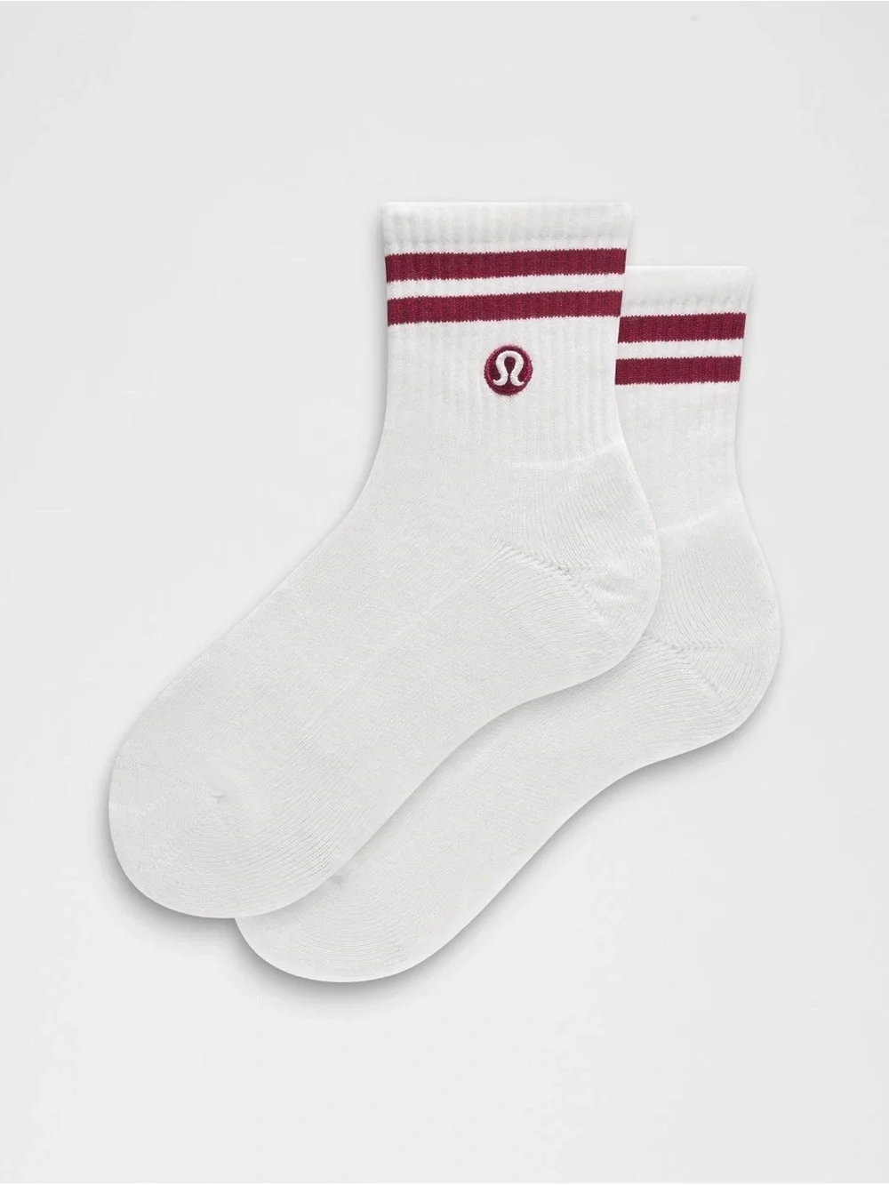 NWT Lululemon Daily Essential Quarter Crew Socks sz Small in Rockwood/White